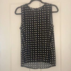 Cute patterned sleeveless blouse